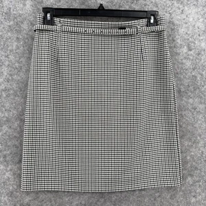 H&M Conscious karierter Bleistiftrock schwarz weiß 10 Hahnentritt - Bild 1 von 17