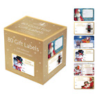 Christmas Self Adhesive Gift Labels Tags Traditional Assorted Stickers 80pk