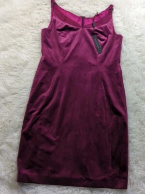 Elie Tahari Rena Dress Deep Magenta Size 8 Nwt Midi Formal Cocktail Party  - Image 1 of 4