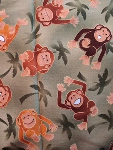 Over The Rainbow Monkey Jungle Robert Kaufman D7660 Cotton Fabric 60” x 44” - Picture 1 of 3