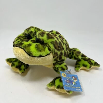 Ganz Webkinz Green Bull Frog Stuffed Toy Plush HM114 Sealed Unused Code 11” - Image 1 of 4