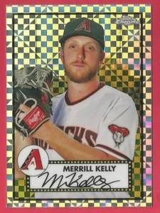 2021 Topps Chrome Platinum Anniversary Merrill Kelly X-Fractor Refractor #372 - Picture 1 of 1