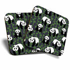 2 x Coasters - Cute Funky Panda Bear Animals Wild Home Gift #8303