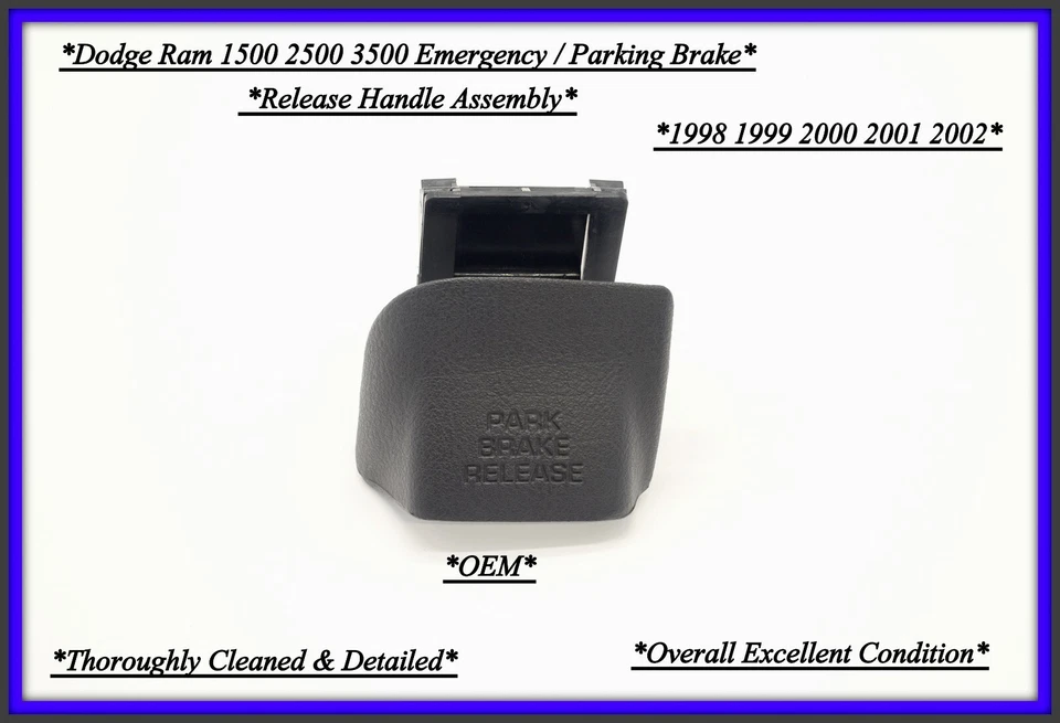 98–01 Dodge Ram 1500 2500 3500 cabo de freio de estacionamento fabricante de equipamento original – carvão  - Imagem 1 de 3