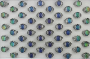 Wholesale Womens Rings 32pcs Change Color Mood Ring Fashion Lady's Gifts Free P - Picture 1 of 11