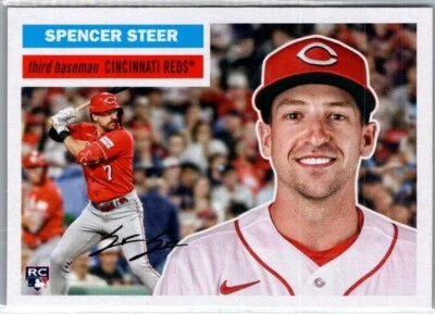 2023 Topps Archives SPENCER STEER (RC) #78 1956 Topps REDS - Image 1 of 2