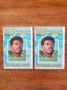 Lot of 2 HAROLD JACKSON 1971 Topps Pin-Ups 2 Posters #3 Eagles   - Picture 1 of 2
