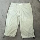Berghaus Trousers Womens Large Cropped Walking Trousers Cream Cargo Toggle W32