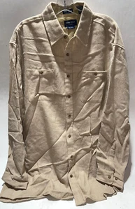 John Blair Vintage Tall Man cremefarben Flanell Acryl Rost Herren XL groß - Bild 1 von 3