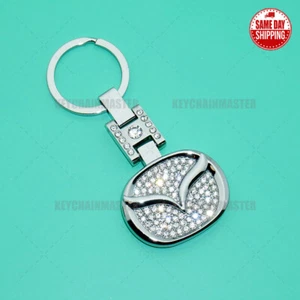 3D Mazda Sport Crystal Diamond Alloy Car Home Lady Keychain Ring Decoration Gift - Picture 1 of 4