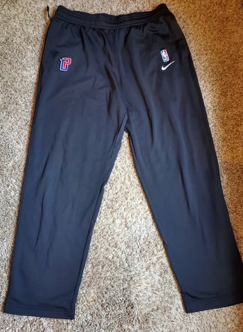 Nike Dri Fit NBA Detroit Pistons Mens Sweat Pants Black Extra Large XL Cover