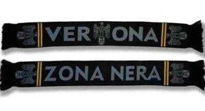 HELLAS VERONA SCIARPA SCARF ULTRAS VERONA ZONA NERA - Imagen 1 de 1
