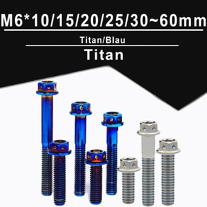 Tc4-Titan Flanschschrauben Innen und Außensechskantschrauben M6*10/15/20/25~60mm - Picture 1 of 27