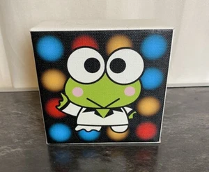 Hello Kitty 50th Anniversary 4 inch Canvas Disco Keroppi Boogie Nights Signed  - Picture 1 of 4
