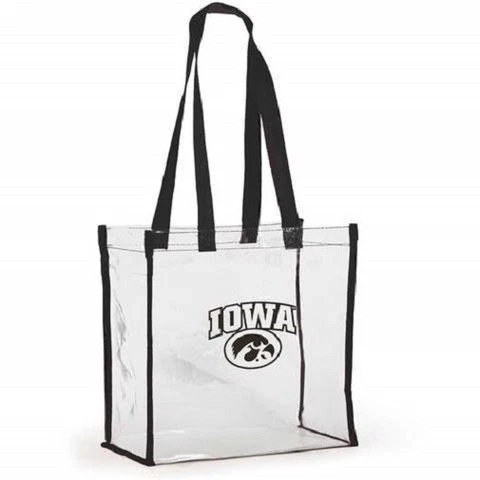 Iowa Hawkeyes NCAA Clear Stadium Tote Bag Cover