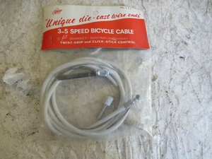 CABLE JAPÓN SHIMANO 3 TRES DE LOTE ANTIGUO AGARRE DE GIRO VELOCIDAD PULGAR CABLE DE CONTROL DE CAMBIO - Imagen 1 de 1
