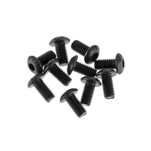 HobbyStar Vite a Testa di Bottone in Acciaio, M3X8, Nero, 10PZ 3mm 3mm 8mm - Foto 1 di 1