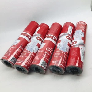 QTY 5-ORACAL 12-1/8IN X 10FT ROLL OF OUTDOOR AND PERMANENT VINYL ROLL RED - Picture 1 of 2