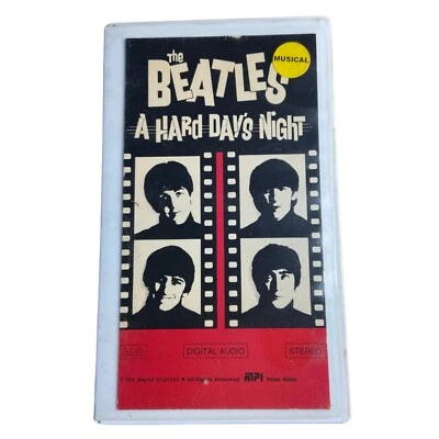 The Beatles 1984 A Hard Days Night 1st Edition VHS Formal Rental Clamshell - Image 1 of 4