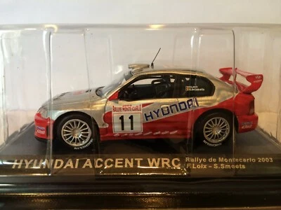 HYUNDAI ACCENT WRC RALLYE DE MONTECARLO 2003 SCALE 1/43 ALTAYA - Photo 1/4