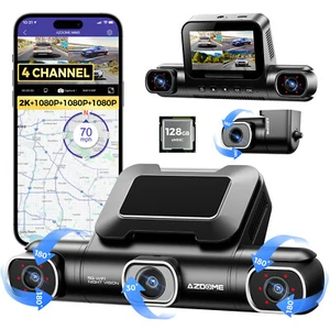 AZDOME 4 Kanal 4K 2K/1080P 3" Dash Cam 5G WiFi GPS 24H Park Mode DVR 128GB eMMC - Bild 1 von 13