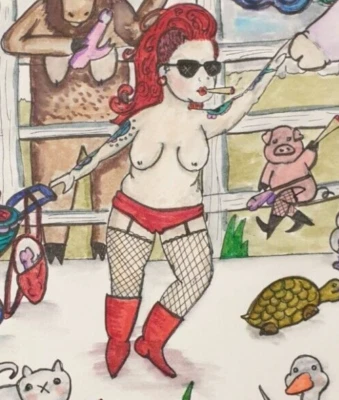 The Adventures of Henry T 'art & Patrick: Hilarious, naughty, Dick & weed Art - Image 1 of 2