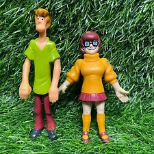 Vintage 2000 Shaggy Velma Vinyl Figures Scooby Doo Movie Burger King Lot of 2