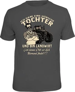 Vatertag Fun T-Shirt - Landwirt und hübsche Tochter - Männer Geschenke Shirts - Bild 1 von 2