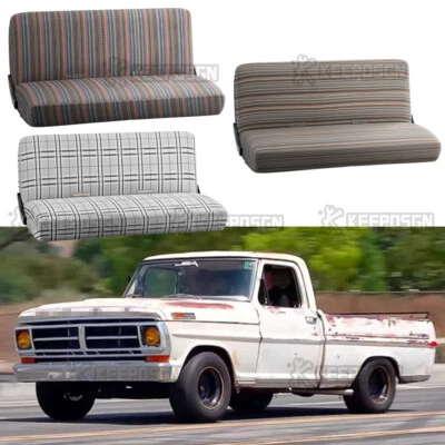 Cubierta de asiento de banco de camioneta manta de sillín tamaño completo para Ford F100 F-100 1960-1983 Foto 1 de 4