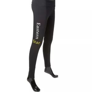 Eastern Star OES schwarze Yogahose Leggings - Bild 1 von 2