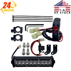 For KLX110 CRF110 LED Headlight Light Bar Lighting Kit Plug-N-Play USB Socket - Picture 1 of 10