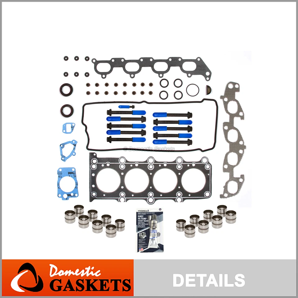 Head Gasket Set Bolts Lifters Fit 96-03 Suzuki Chevrolet Tracker J18A J20A - Image 1 of 4
