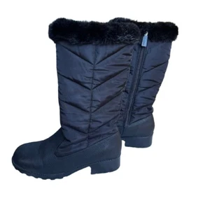 Botas Trotters Mujer Negras Acolchadas Benji 3.0 Tacón Bloque Talla 7M - Imagen 1 de 7