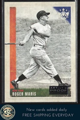 Roger Maris 2022 Panini Diamond Kings Artist's Proof Blue #9 New York Yankees - Image 1 of 2