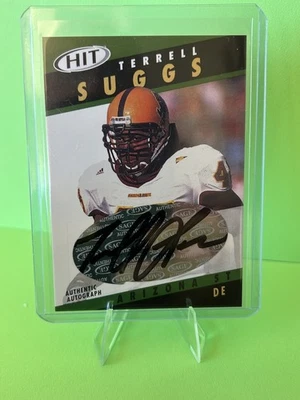2003 Sage Hit Green Terrell Suggs Rookie Auto #A43 RC ASU Ravens SSP - Image 1 of 2
