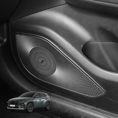 Stainless steel Side Door Speaker Decoration cover For Hyundai Tucson 2022-2026 - Image 1 of 4
