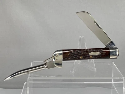 1973 CASE XX STAINLESS USA 6246R Red Jigged Bone Yachtsman/Rigger - Image 1 of 4