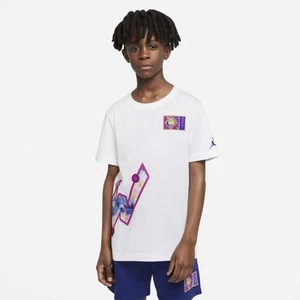 Youth Air Jordan Boys Dri Fit Zion Willamson Graphic T-Shirt Sz Small NEW - Picture 1 of 3