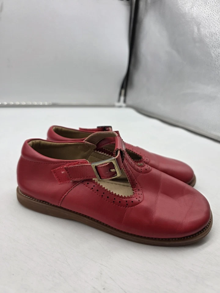Sapatos Fex & Flora meninas tamanho 13 vermelho Mary Jane vestido com fivela alça em T LEE2207 B348 - Imagem 1 de 4