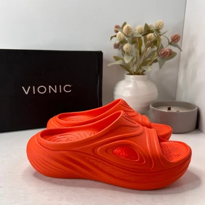 Сандалии-шлепанцы Vionic Cove RX комфортные мандариновые женские 6/мужские 4 новые без коробки - Изображение 1 из 4