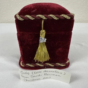 Unique Treasures Embellished Egg Glass Christmas Ornament Vintage - Picture 1 of 5