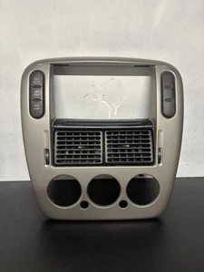 2002-05 FORD EXPLORER MOUNTAINEER RADIO TRIM PANEL BEZEL Gray - Picture 1 of 12