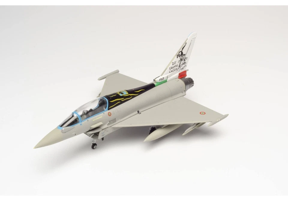 Herpa Typhoon twin-seat ITALIA 20 Gruppo Grosseto 1:72 580502 modellismo - Immagine 1 di 2