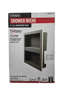 Sistema de ducha Everbilt Watershield 13,25 pulgadas x 15,25 pulgadas. x 3,5 pulgadas. Nicho de ducha - Imagen 1 de 2