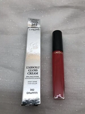 Lancome Pink Lipgloss L'Absolu Lip Gloss Cream Dewy Shine 382 Graffiti - READ - Image 1 of 4