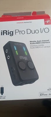 IK Multimedia iRig Pro Duo I/O Mobile Dual Channel Audio MIDI Interface - Image 1 of 2