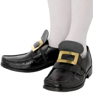 Metal Color Dorado Zapato Hebillas Antigua Inglaterra Tradicional Disfraz - Imagen 1 de 1