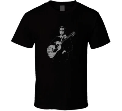 Camiseta negra George Jones Distressed Faded Look Foto 1 de 2