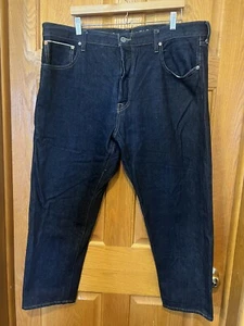 Pantalones de mezclilla relajados con ribete crudo premium American Eagle CL36 para hombre 40x27 - Imagen 1 de 7