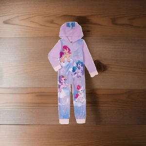 My Little Pony Girls Purple  Rainbow Blanket Sleeper Pajamas 4/5 - Picture 1 of 3